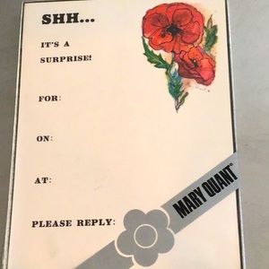 Rare Mary Quant Vintage Mid Century invitations/ stationary.